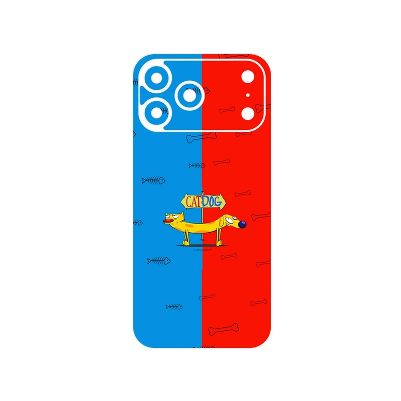 برچسب پوششی ماهوت مدل CatDog مناسب برای گوشی موبایل اپل iPhone 17 Pro Max