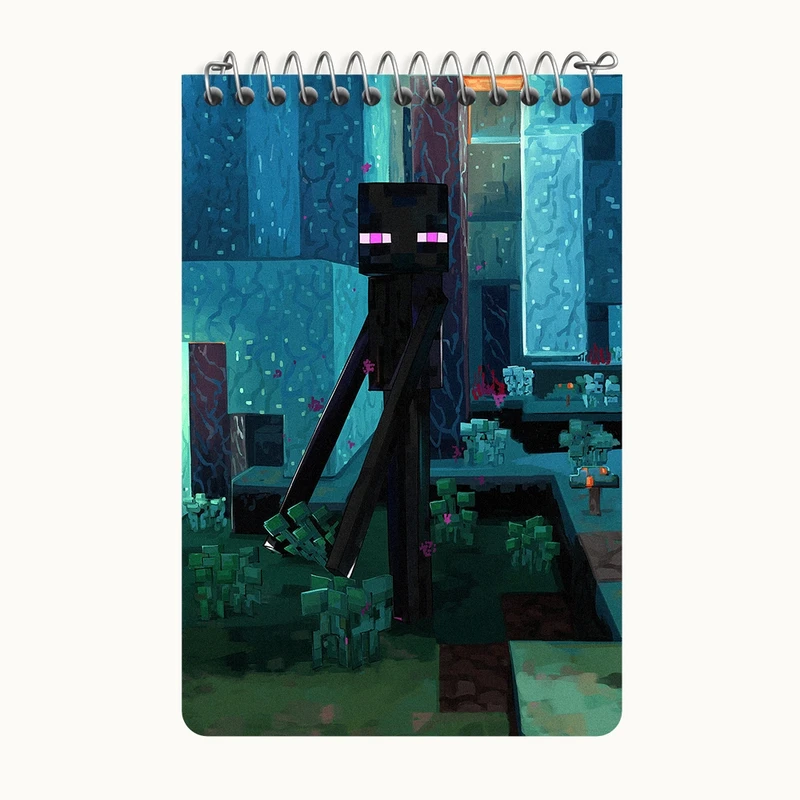 دفتر یادداشت 50 برگ خندالو طرح ماینکرافت (Minecraft) کد F14076
