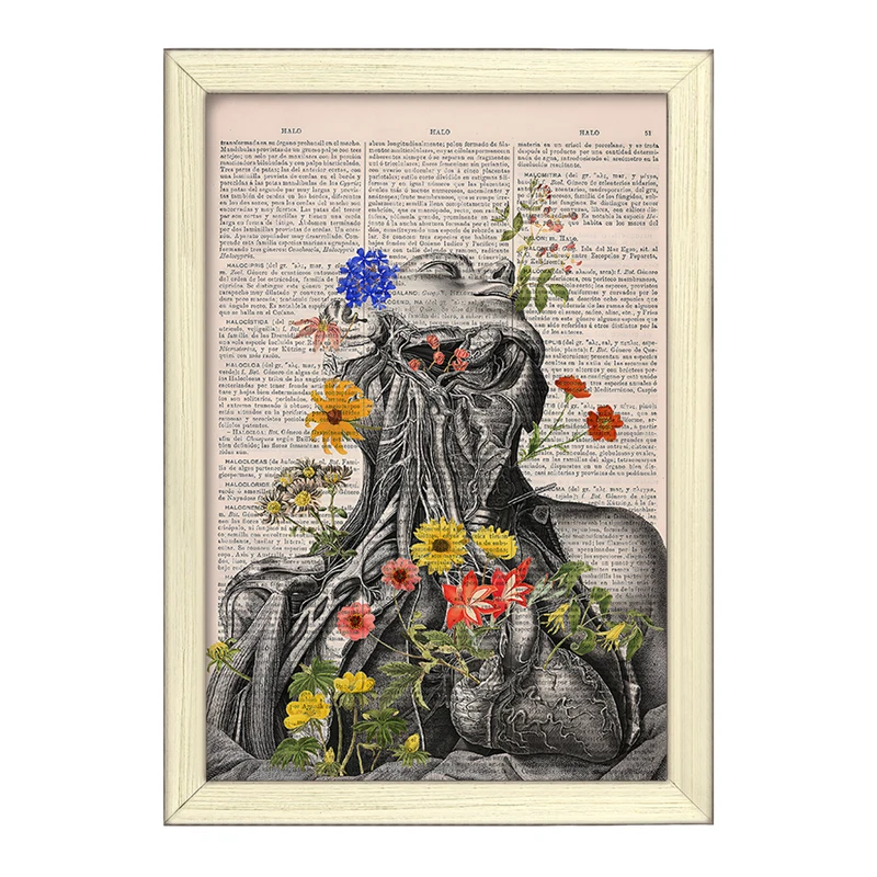 تابلو خندالو طرح آناتومی انسان (Human Anatomy) کد F14044