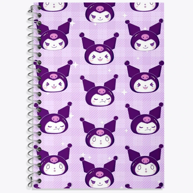 دفتر لغت 50 برگ خندالو طرح کرومی (Kuromi) کد N9055