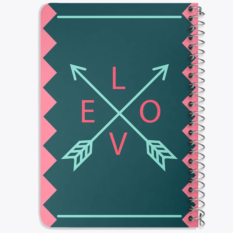 دفتر یادداشت 50 برگ خندالو طرح Love کد N124
