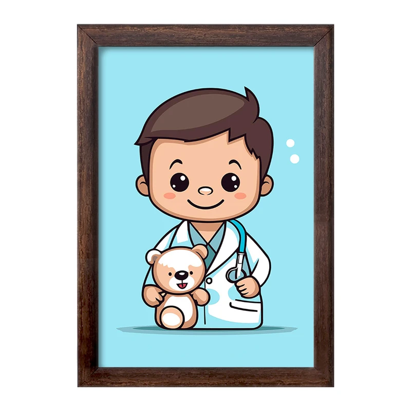 تابلو خندالو طرح پزشک و پرستار کودکانه کد 36484