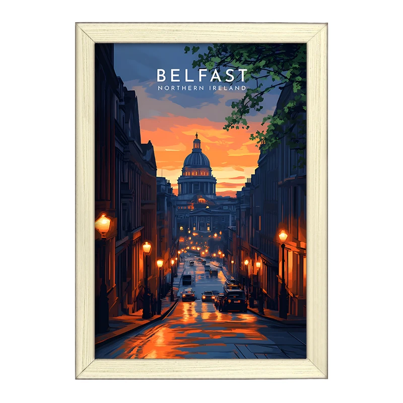 تابلو خندالو طرح بلفاست (Belfast) کد F12893