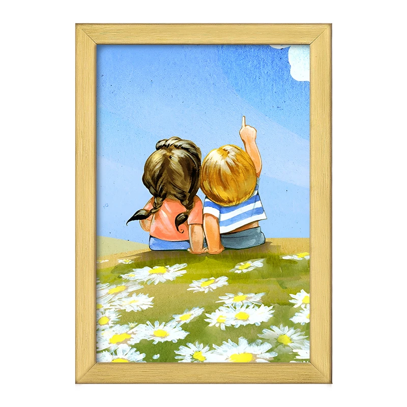 تابلو خندالو طرح دخترانه کودکانه کد F10932