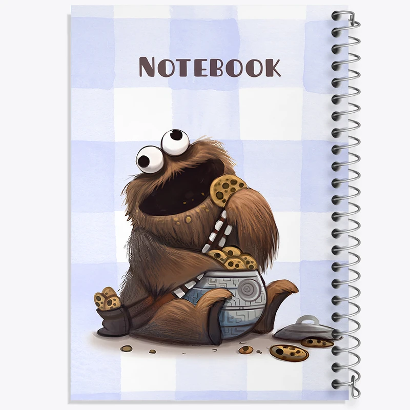 دفتر مشق 50 برگ خندالو طرح هیولای کلوچه (Cookie Monster) کد N6547