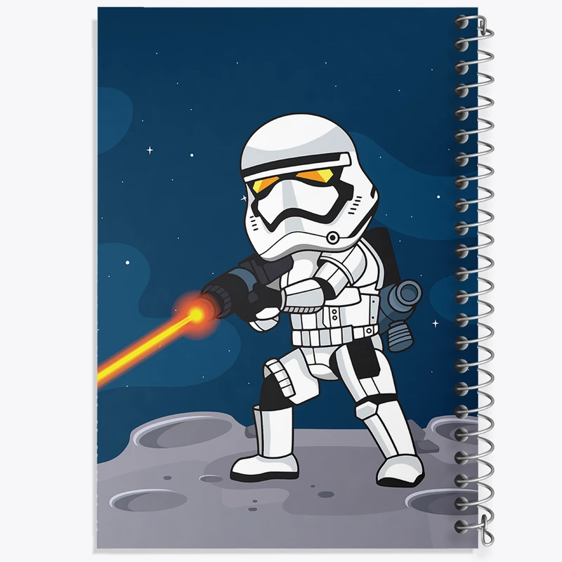 دفتر مشق 50 برگ خندالو طرح جنگ ستارگان کد F3588