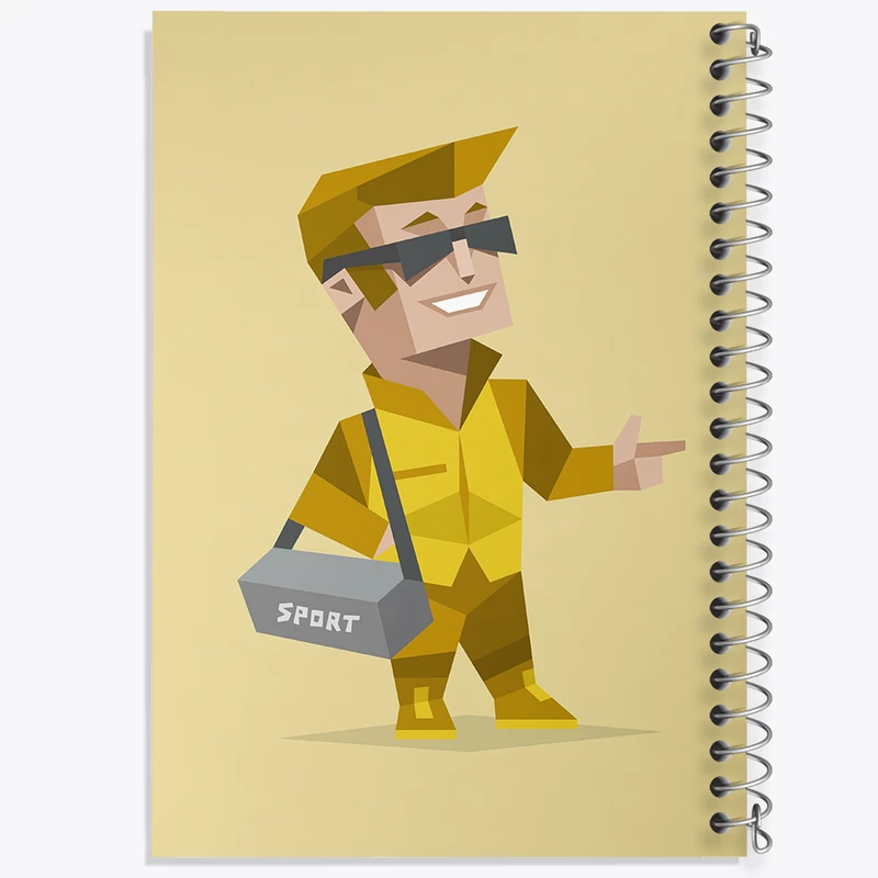 دفتر طراحی 50 برگ خندالو طرح تایپ شخصیتی کارآفرین ESTP  کد 7708