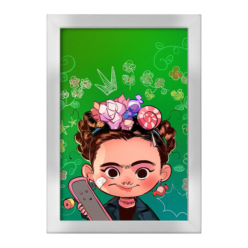 تابلو خندالو طرح فریدا کالو (Frida Kahlo) کد F891