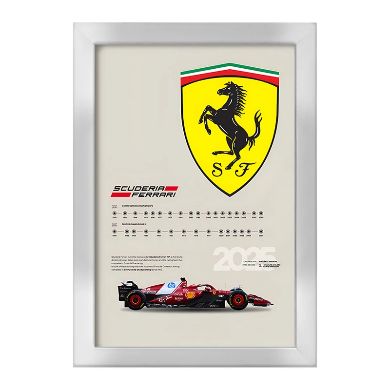 تابلو خندالو طرح فراری (Ferrari) کد F13494