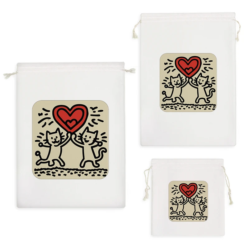 نظم دهنده خندالو مدل قلب گربه ای کد 8936 مجموعه 3 عددی