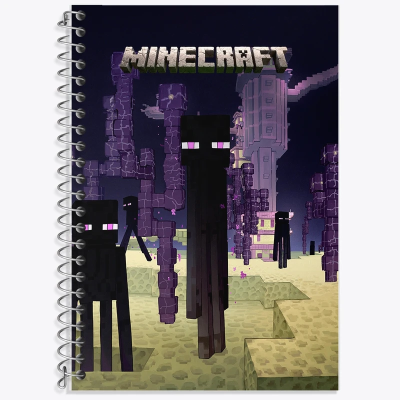 دفتر لغت 50 برگ خندالو طرح ماینکرافت (Minecraft) کد F14077