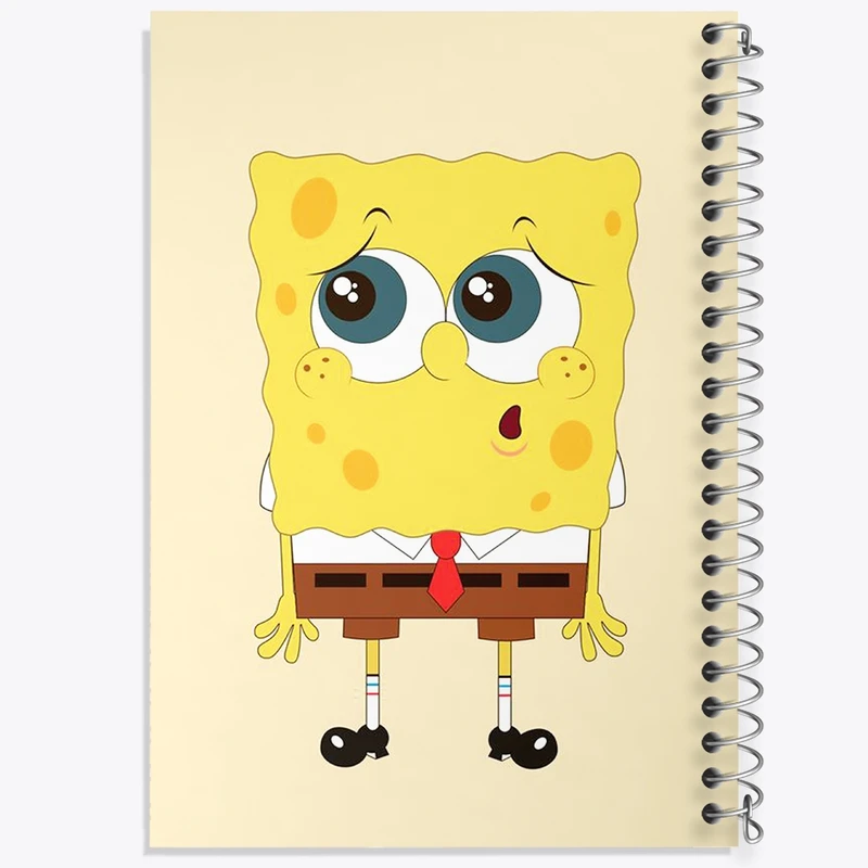 دفتر طراحی 50 برگ خندالو طرح باب اسفنجی  کد 1325