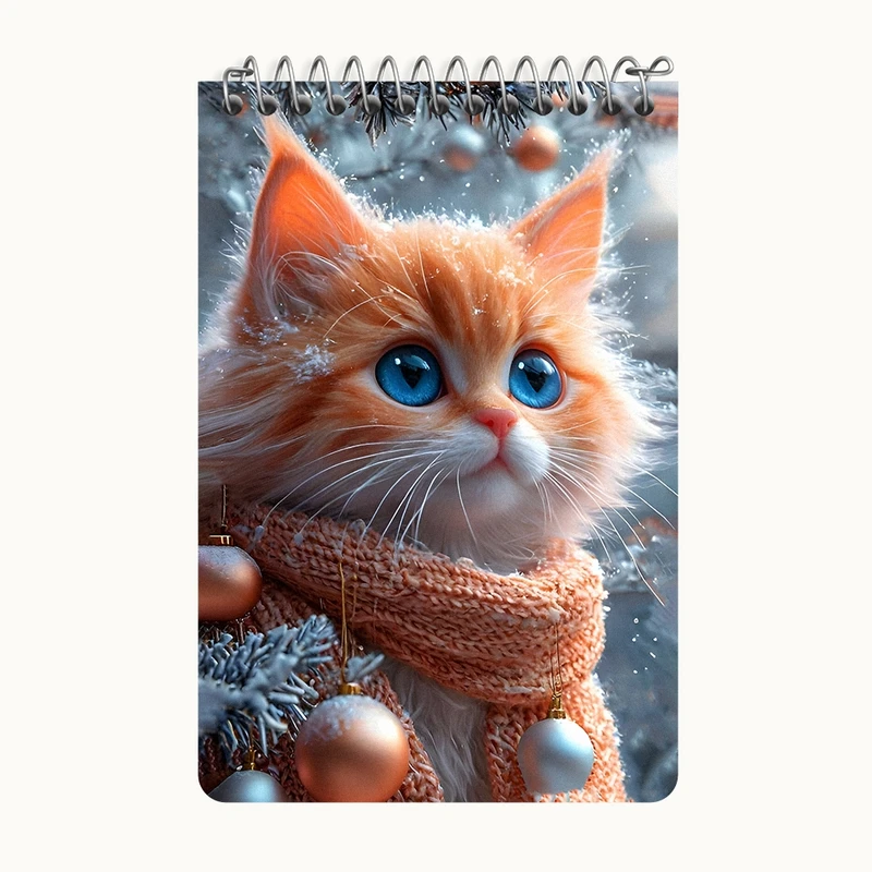 دفتر یادداشت 50 برگ خندالو طرح گربه بامزه کد F8146