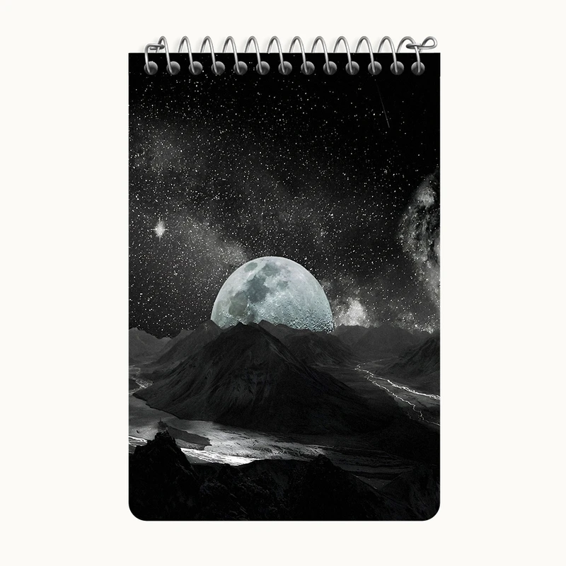 دفتر یادداشت 50 برگ خندالو طرح کهکشان (galaxy) کد F6716