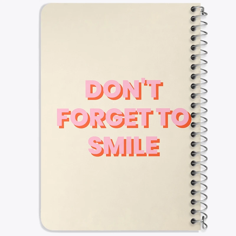 دفتر یادداشت 50 برگ خندالو طرح Don’t Forget To Smile کد N2335