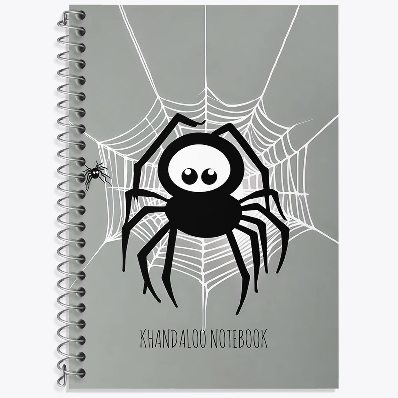 دفتر نت موسیقی 50 برگ خندالو طرح عنکبوت کیوت (Spider cute) کد N8030