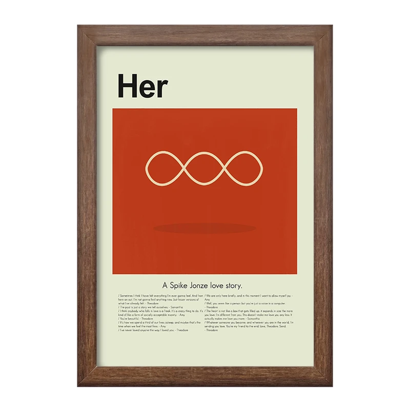 تابلو خندالو طرح او (Her) کد F13862