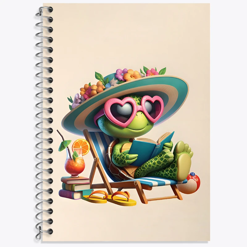 دفتر نت موسیقی 50 برگ خندالو طرح لاکپشت بامزه کد N6497