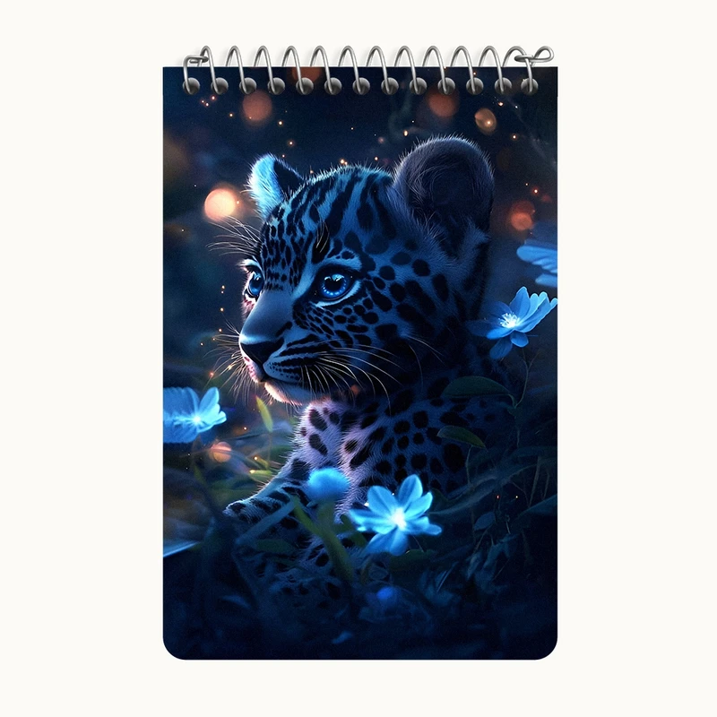 دفتر یادداشت 50 برگ خندالو طرح پلنگ کد F9923