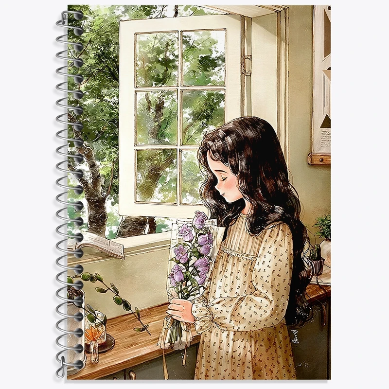 دفتر لغت 50 برگ خندالو طرح دخترانه فانتزی کد N9375