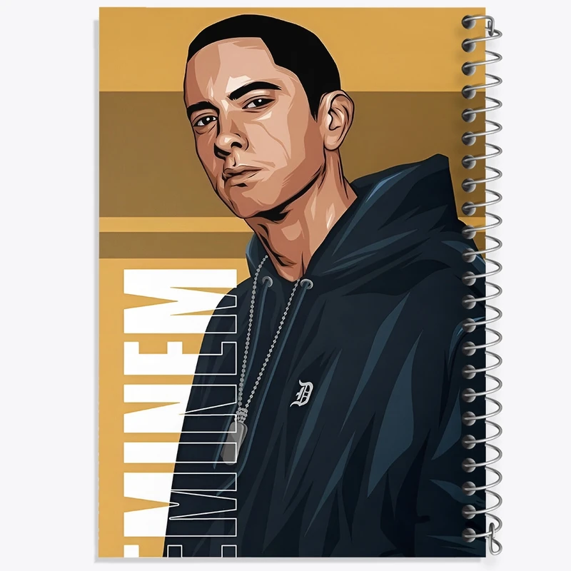 دفتر شطرنجی 50 برگ خندالو طرح امینم (Eminem) کد F10221