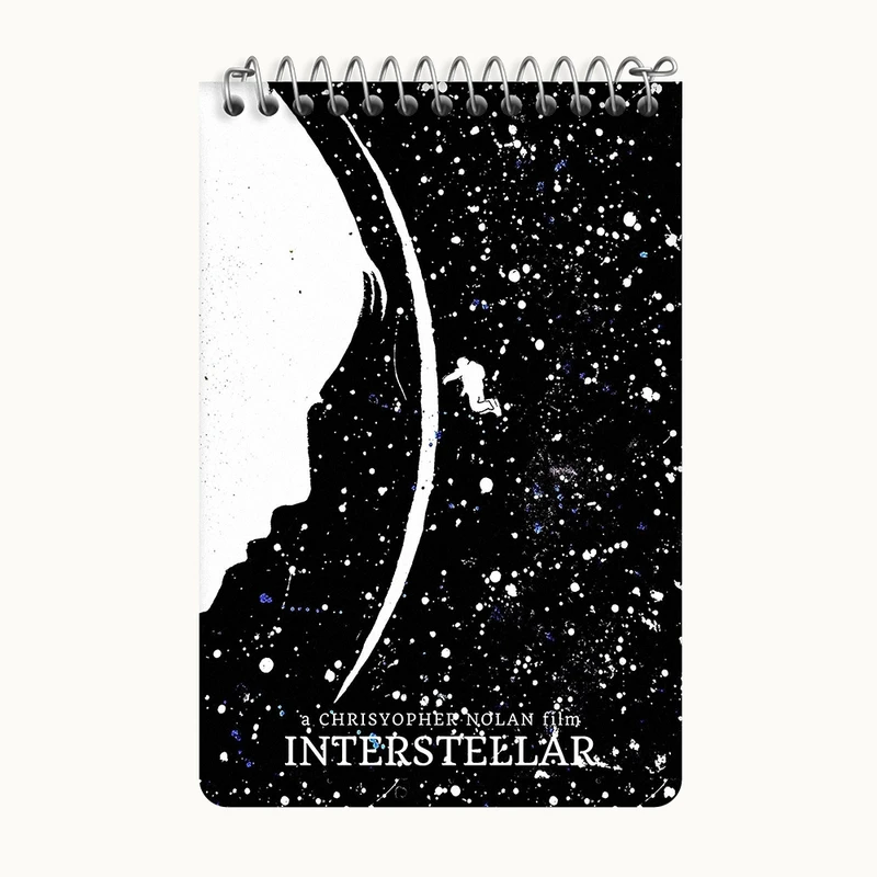 دفتر یادداشت 50 برگ خندالو طرح میان ستاره ای (Interstellar) کد F11352