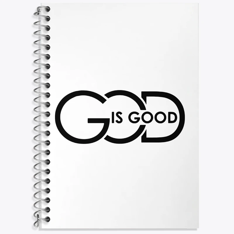 دفتر زبان 50 برگ خندالو مدل دو خط طرح God Is Good کد F11039