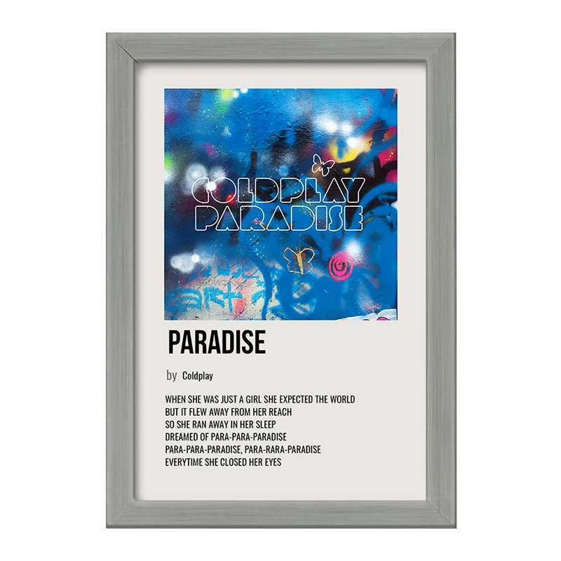 تابلو خندالو طرح آهنگ Paradise کلد پلی کد F13465