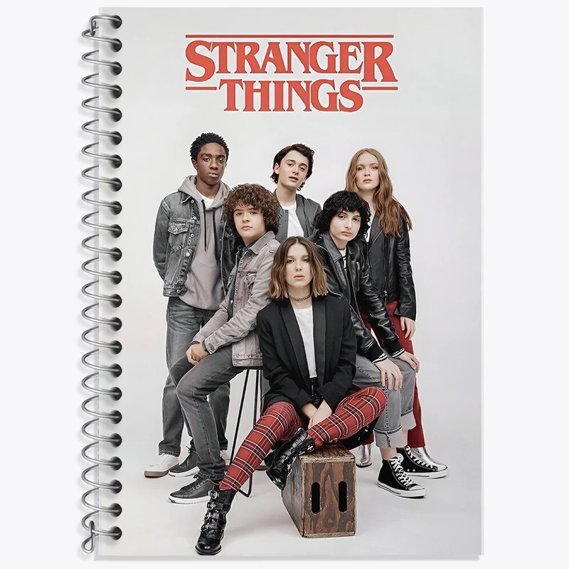 دفتر لغت 50 برگ خندالو طرح استرنجر تینگز (Stranger Things) کد F10169
