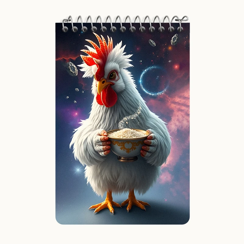 دفتر یادداشت 50 برگ خندالو طرح خروس کد F11671