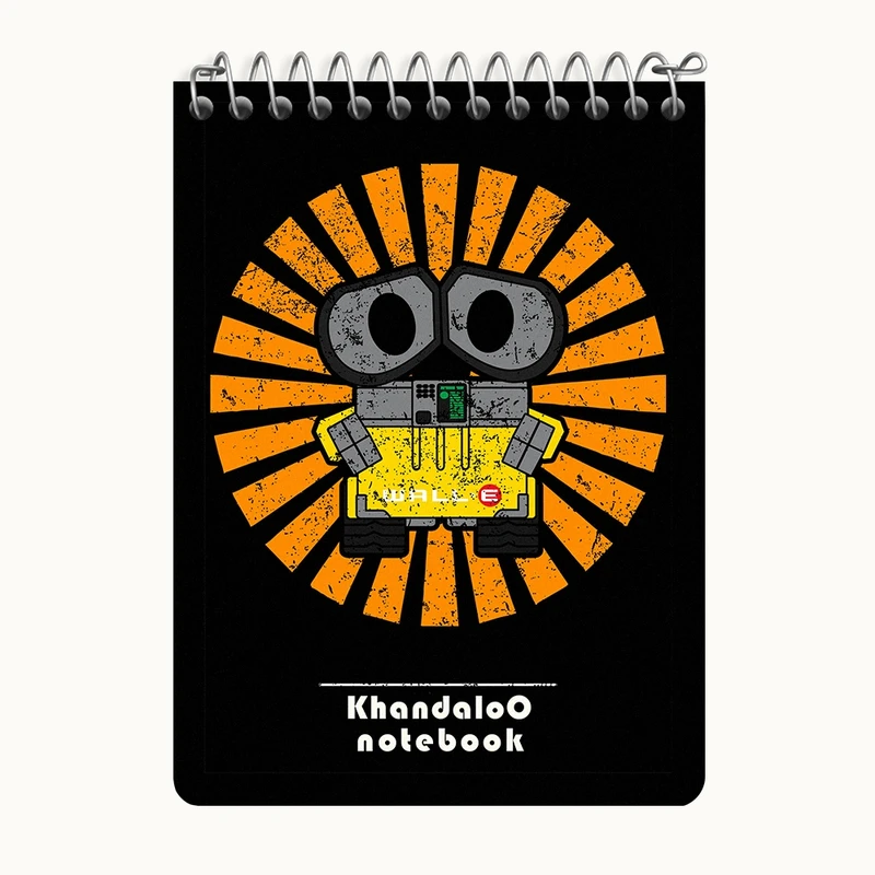 دفتر یادداشت 50 برگ خندالو طرح وال ای (Wall-E) کد N9458