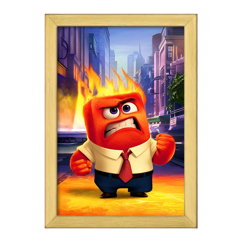 تابلو خندالو طرح شخصیت خشم اینساید اوت کد F12655