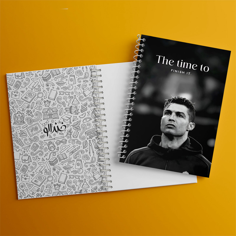 دفتر مشق 100 برگ خندالو طرح کریستیانو رونالدو کد F14255