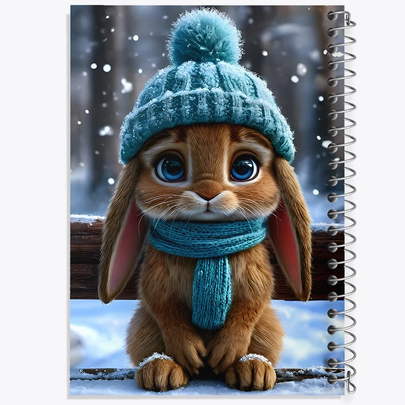 دفتر طراحی 50 برگ خندالو طرح خرگوش بامزه کد F9527