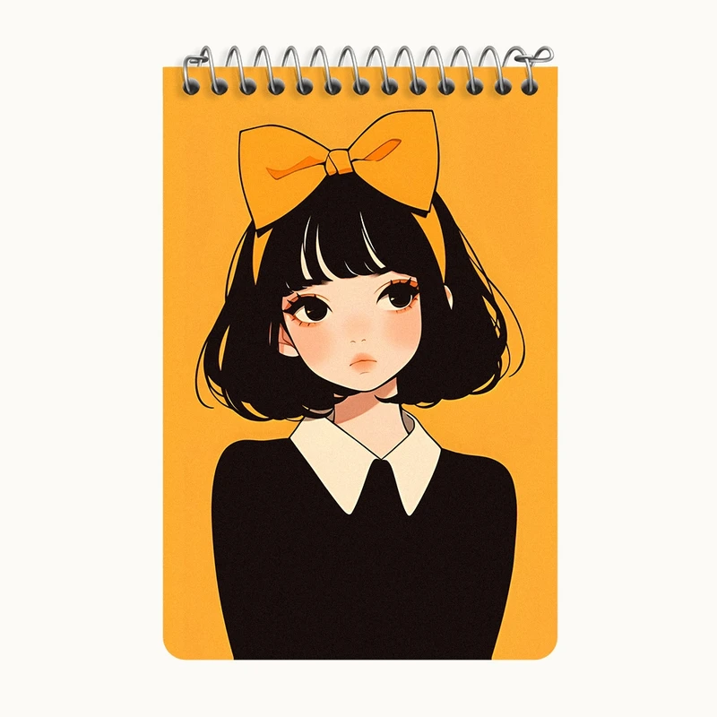 دفتر یادداشت 50 برگ خندالو طرح دخترانه کد F6871