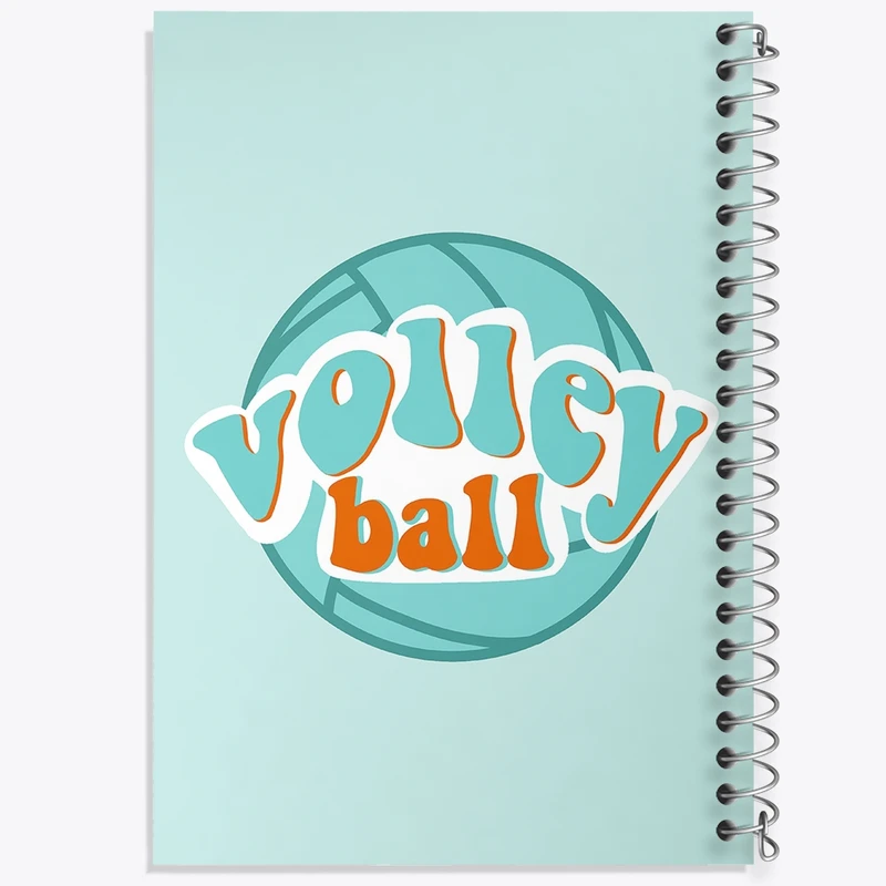 دفتر طراحی 50 برگ خندالو طرح والیبال Volleyball کد 26423