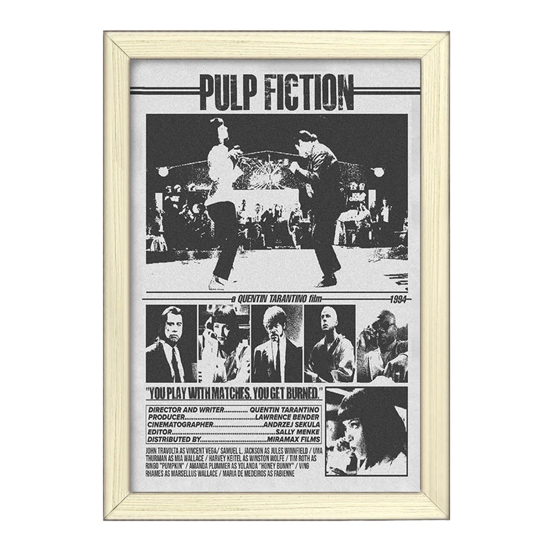 تابلو خندالو طرح پالپ فیکشن (Pulp Fiction) کد F13509