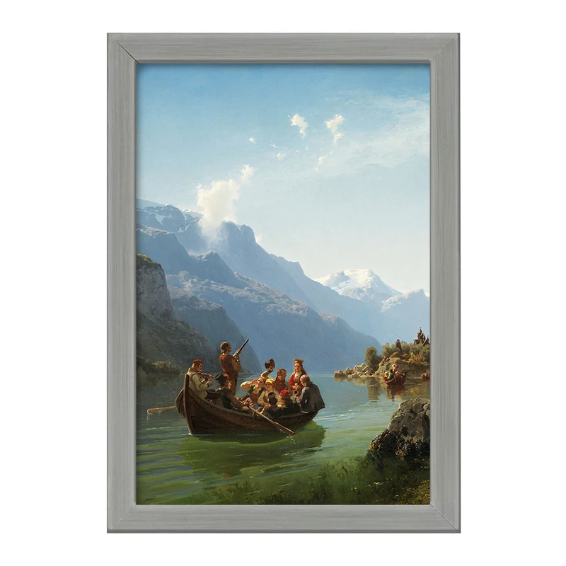 تابلو خندالو طرح نقاشی صفوف عروس در هاردانگرفورد اثر آدولف تایدمند کد F12329