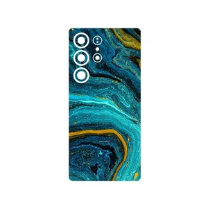 MAHOOT Turquoise marblewith golden streaks Cover Sticker for Samsung Galaxy S25 Ultra