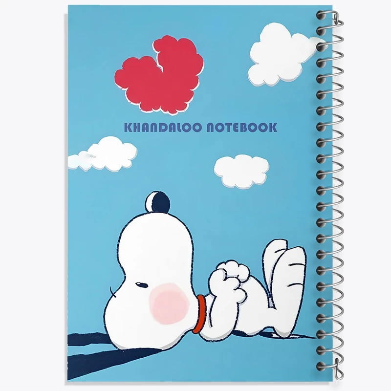 دفتر ژورنال نویسی 50 برگ خندالو مدل نقطه ای طرح اسنوپی (snoopy) کد N6349