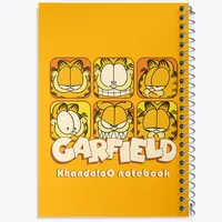 دفتر مشق 100 برگ خندالو طرح گارفیلد (Garfield) کد N9461