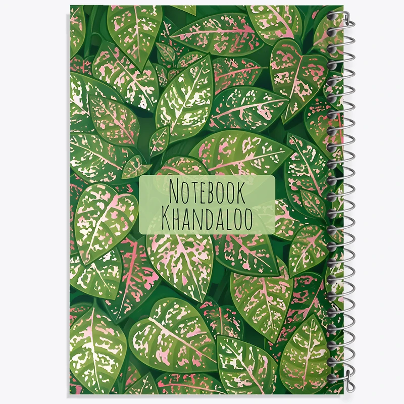 دفتر مشق 50 برگ خندالو طرح برگ و گیاه کد N7182