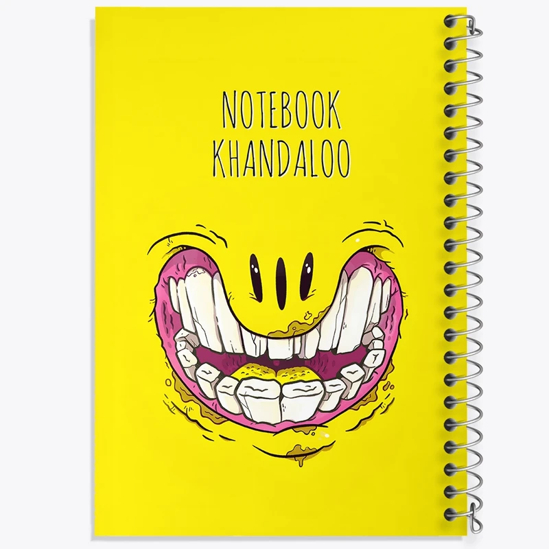 دفتر شطرنجی 50 برگ خندالو طرح ایموجی (Emoji Smile) کد N7744