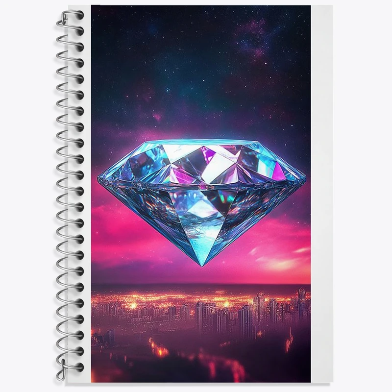 دفتر لغت 50 برگ خندالو طرح الماس کد F12739