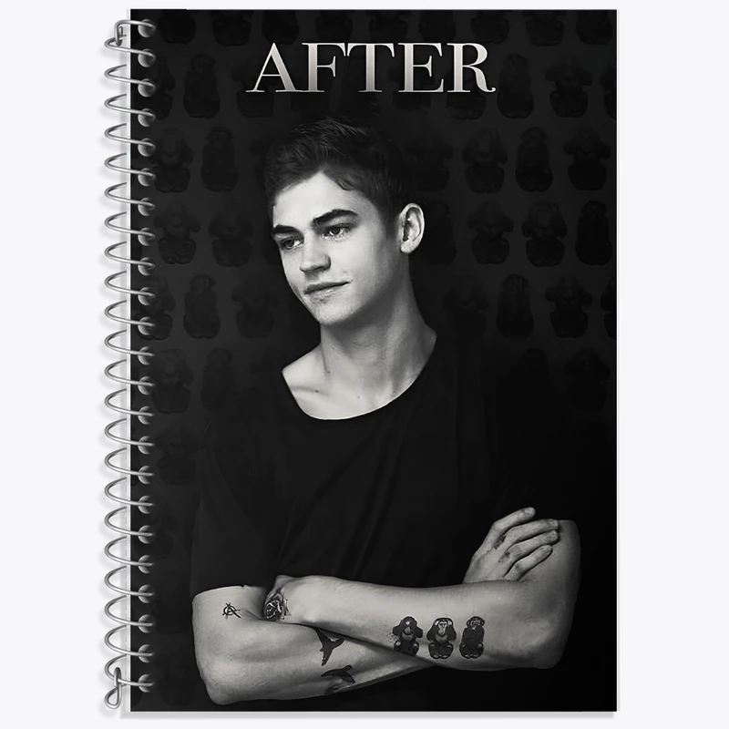 دفتر زبان 50 برگ خندالو مدل دو خط طرح هرو فاینز تیفین (Hero Fiennes Tiffin) کد F10254