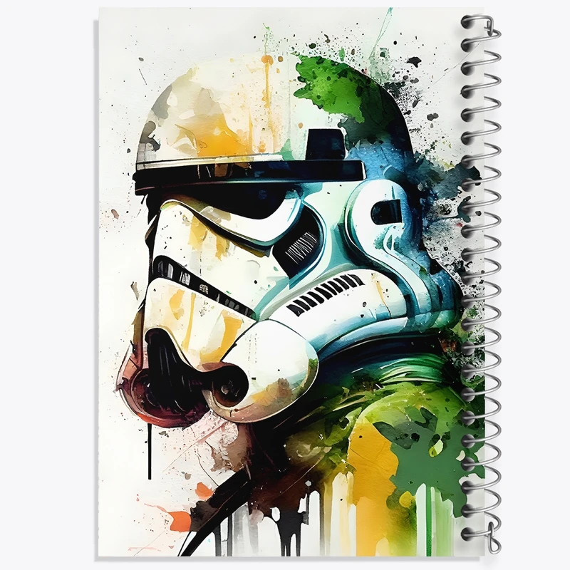 دفتر طراحی 50 برگ خندالو طرح جنگ ستارگان (Star Wars)  کد N4526