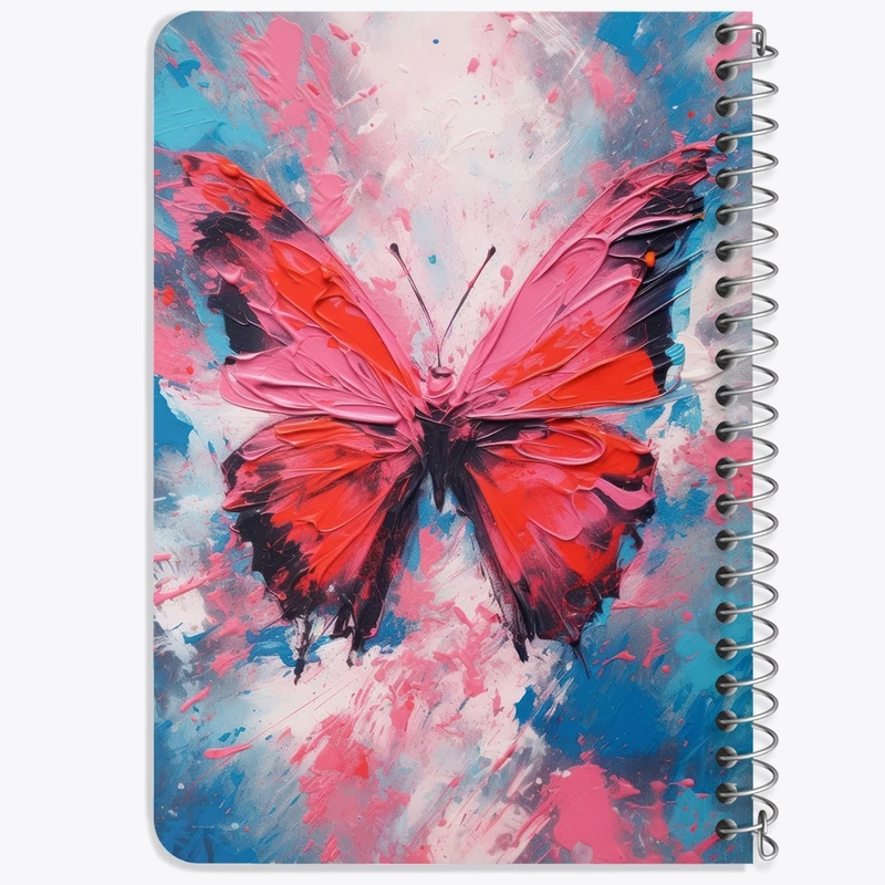 دفتر یادداشت 50 برگ خندالو طرح پروانه کد F2702