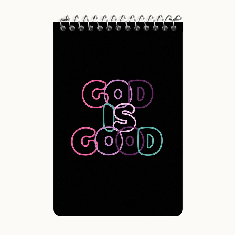 دفتر یادداشت 50 برگ خندالو طرح God Is Good کد F4946