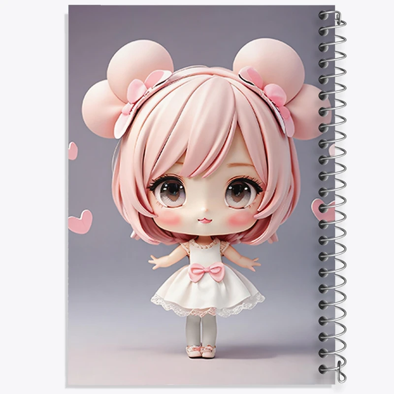 دفتر طراحی 50 برگ خندالو طرح دخترانه (Girlish) کد 36866