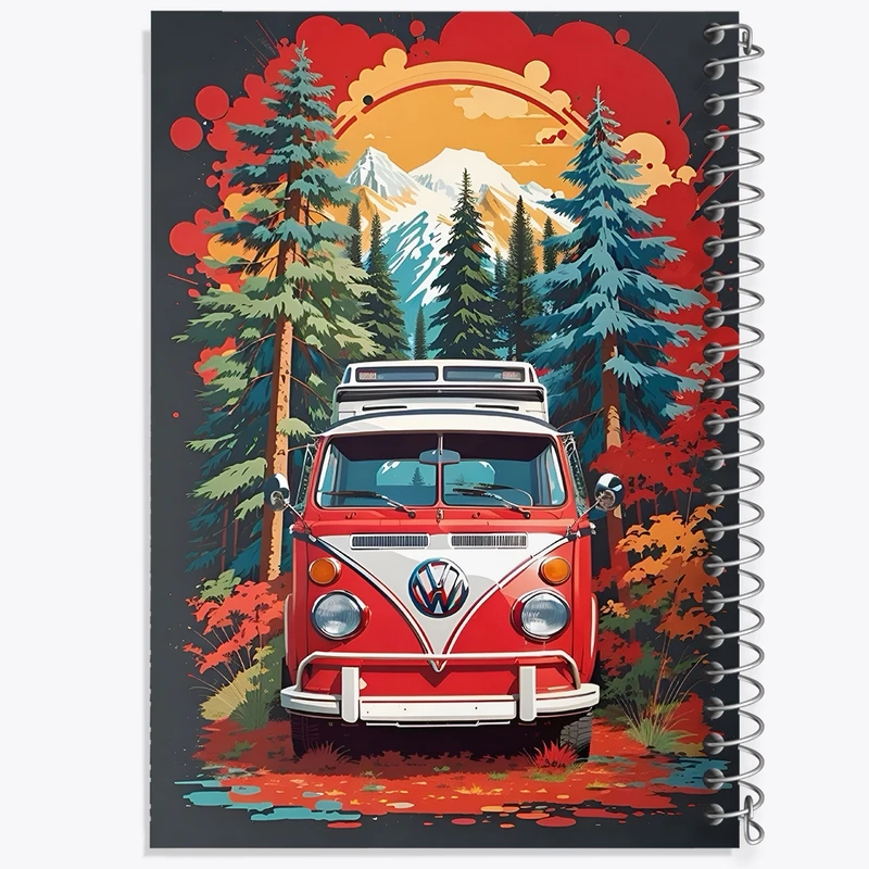 دفتر لیست خرید 50 برگ خندالو طرح فولکس واگن کد F4110